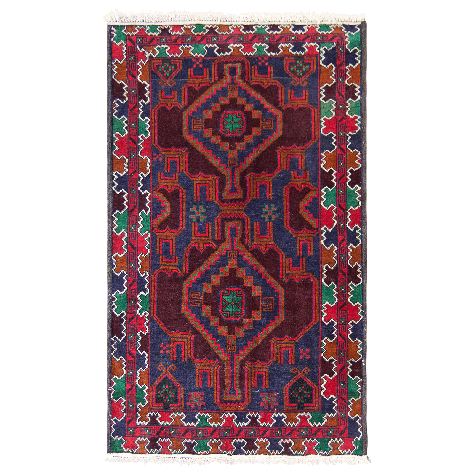 Fine Hand-knotted 100% Wool Small Rug 84cm x 138cm