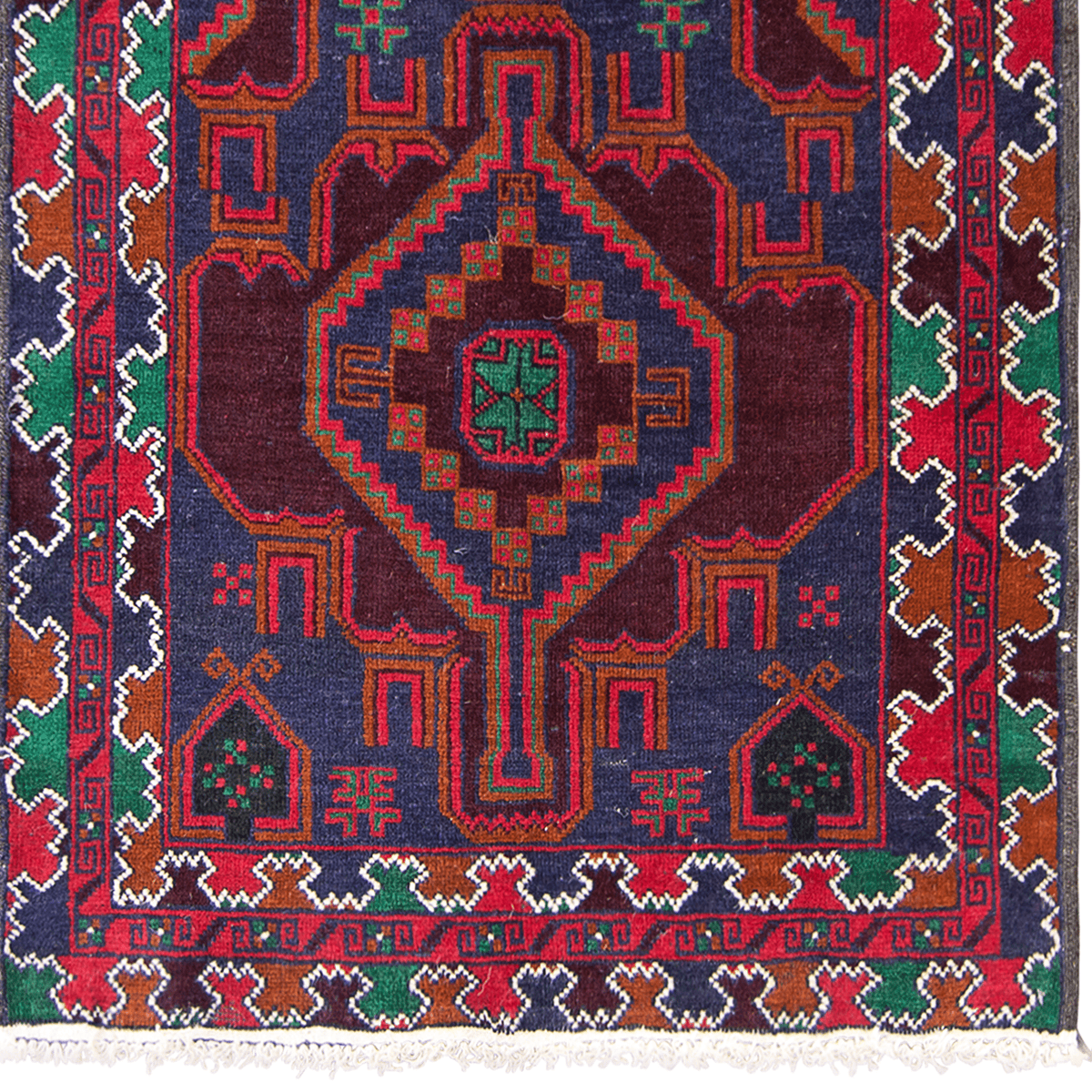 Fine Hand-knotted 100% Wool Small Rug 84cm x 138cm