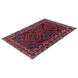 Fine Hand-knotted 100% Wool Small Rug 84cm x 138cm