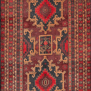 Hand-knotted 100% Wool Baluchi Small Rug 96cm x 154cm