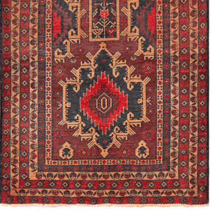 Hand-knotted 100% Wool Baluchi Small Rug 96cm x 154cm