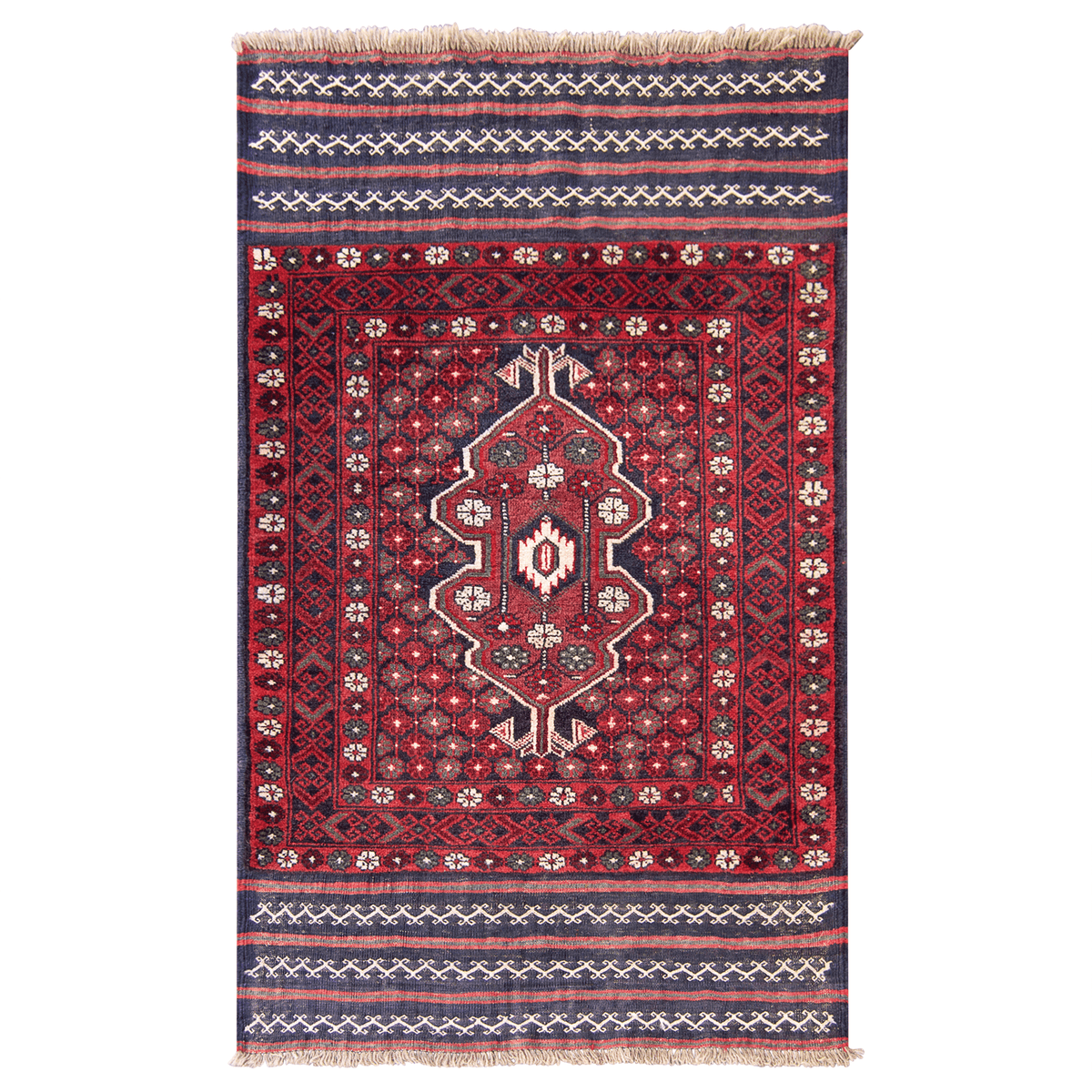 Fine Hand-knotted 100% Wool Small Rug 82cm x 152cm