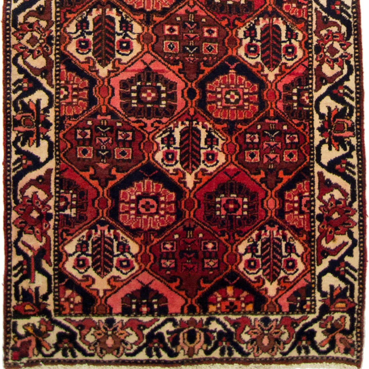 Beautiful Hand-knotted Persian Wool Bakhtiari Runner 105cm x 289cm