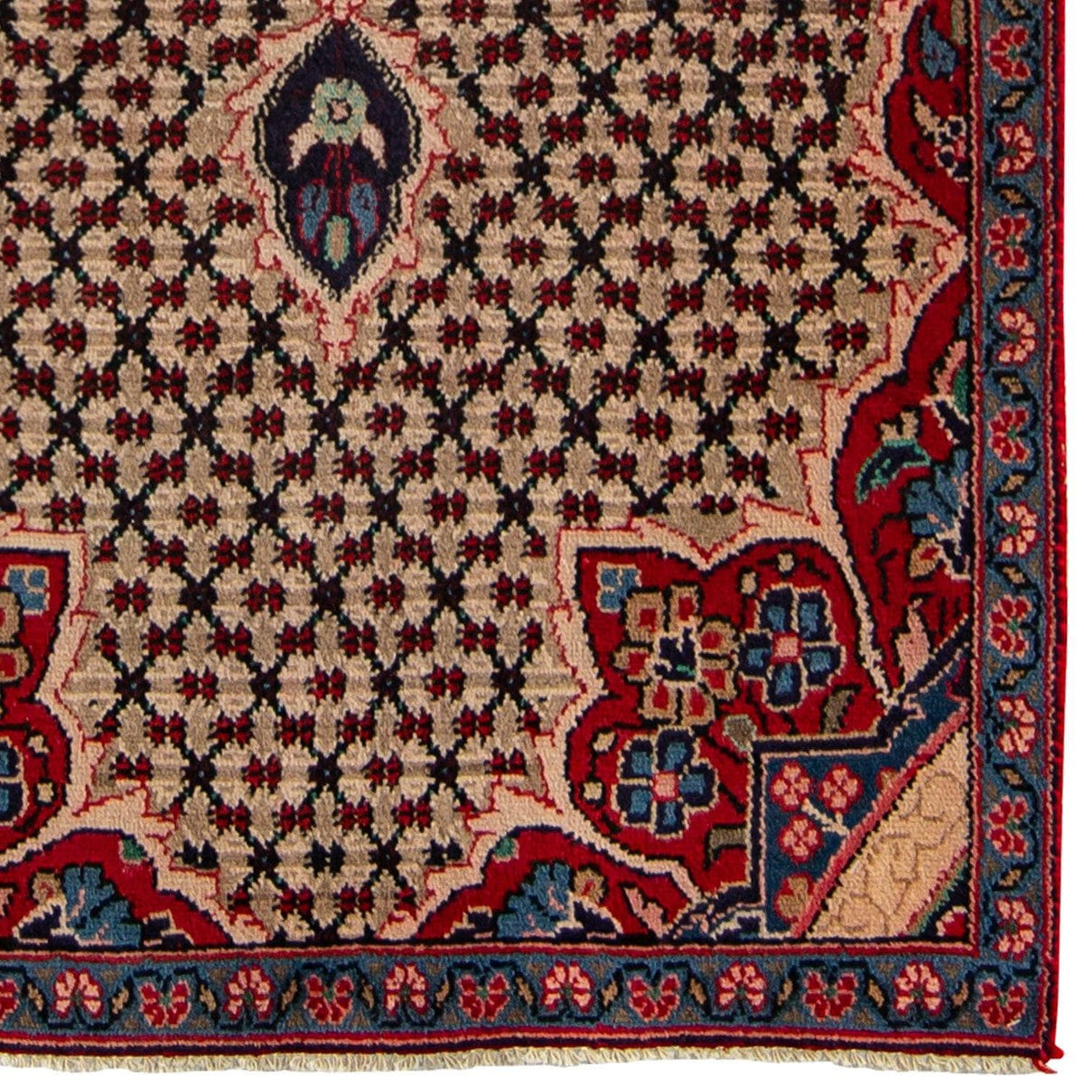 Fine Hand-knotted Vintage Persian Bijar Hallway Runner 89cm x 220cm