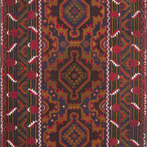 Super Fine Hand-knotted Persian Baluchi Rug 120cm x 203cm