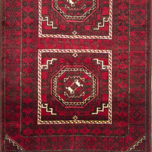 Fine Hand-knotted Persian Wool Baluchi Rug 115cm x 235cm