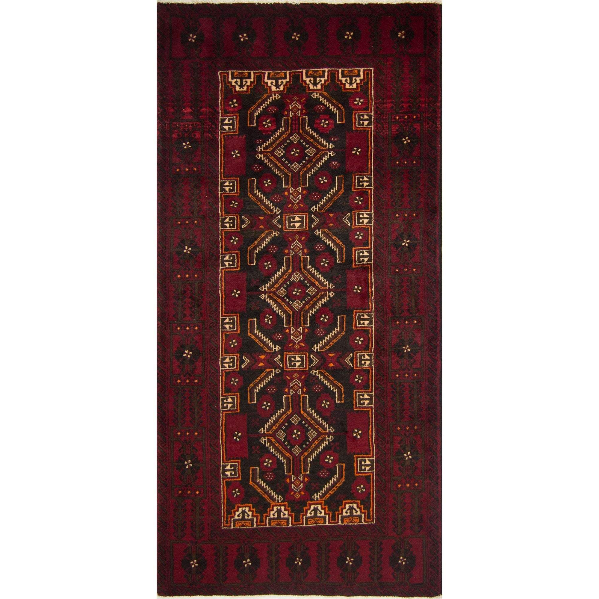 Persian Baluchi Rug 100cm x 210cm