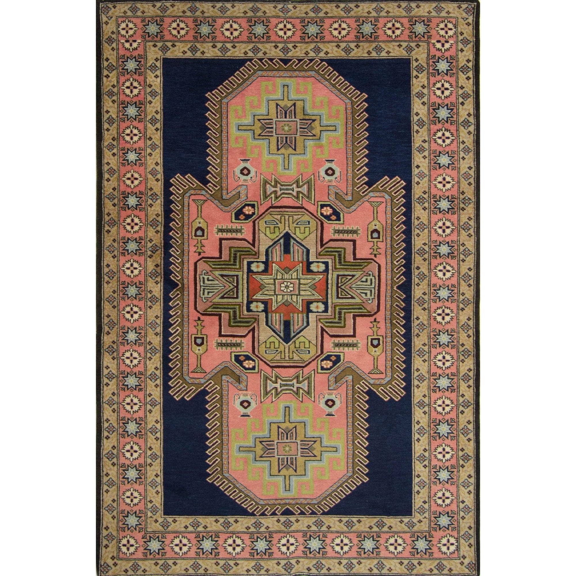 Fine Hand-knotted Wool Persian Ardabil Rug 139cm x 240cm