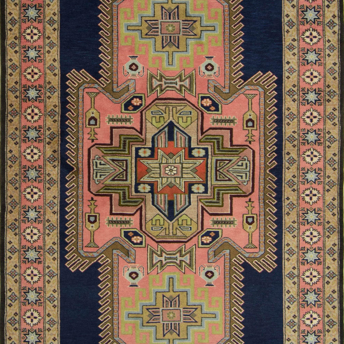 Fine Hand-knotted Wool Persian Ardabil Rug 139cm x 240cm