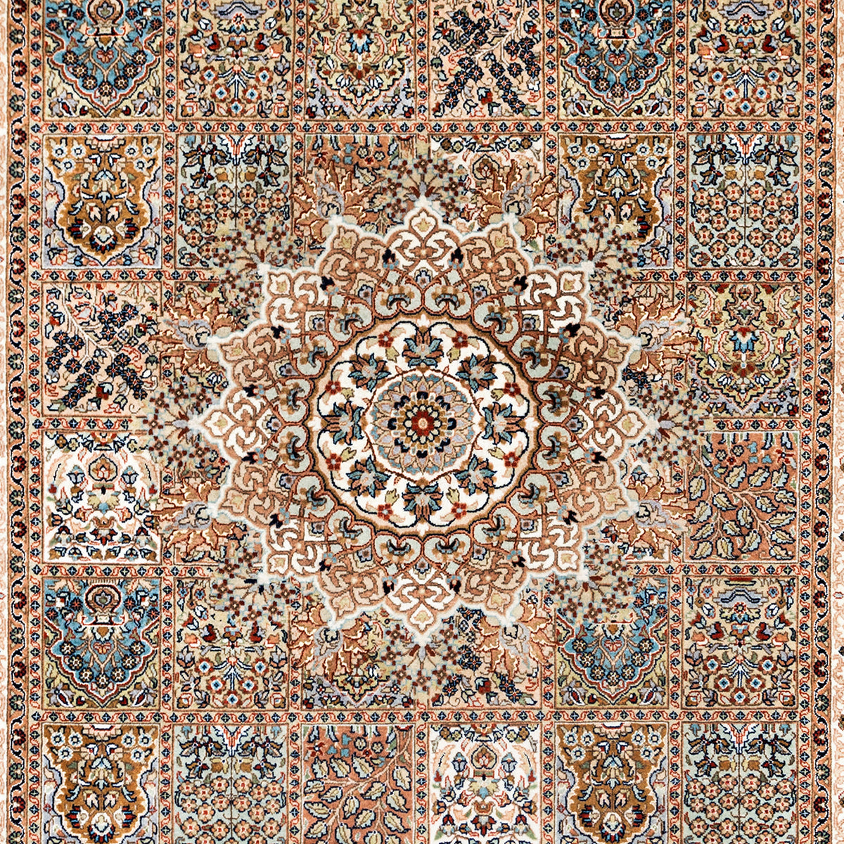 Fine Hand-knotted Wool &amp; Silk Traditional Rug 170cm x 235cm