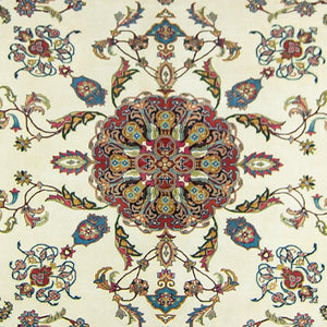 Fine Hand-knotted Wool Traditional Rug Cream 244cm x 323cm