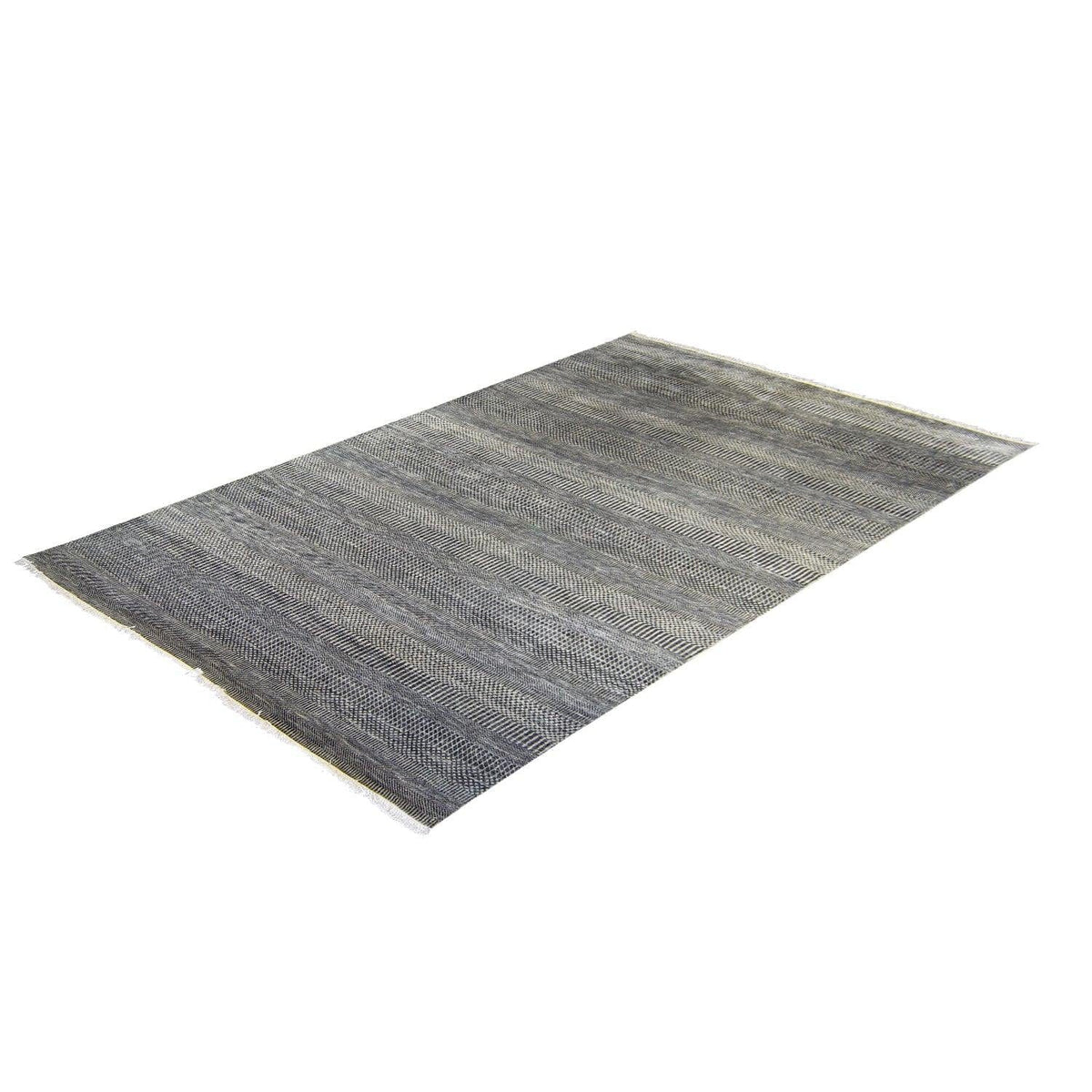 Fine Handmade NZ Wool Modern Grey Rug 184cm x 276cm