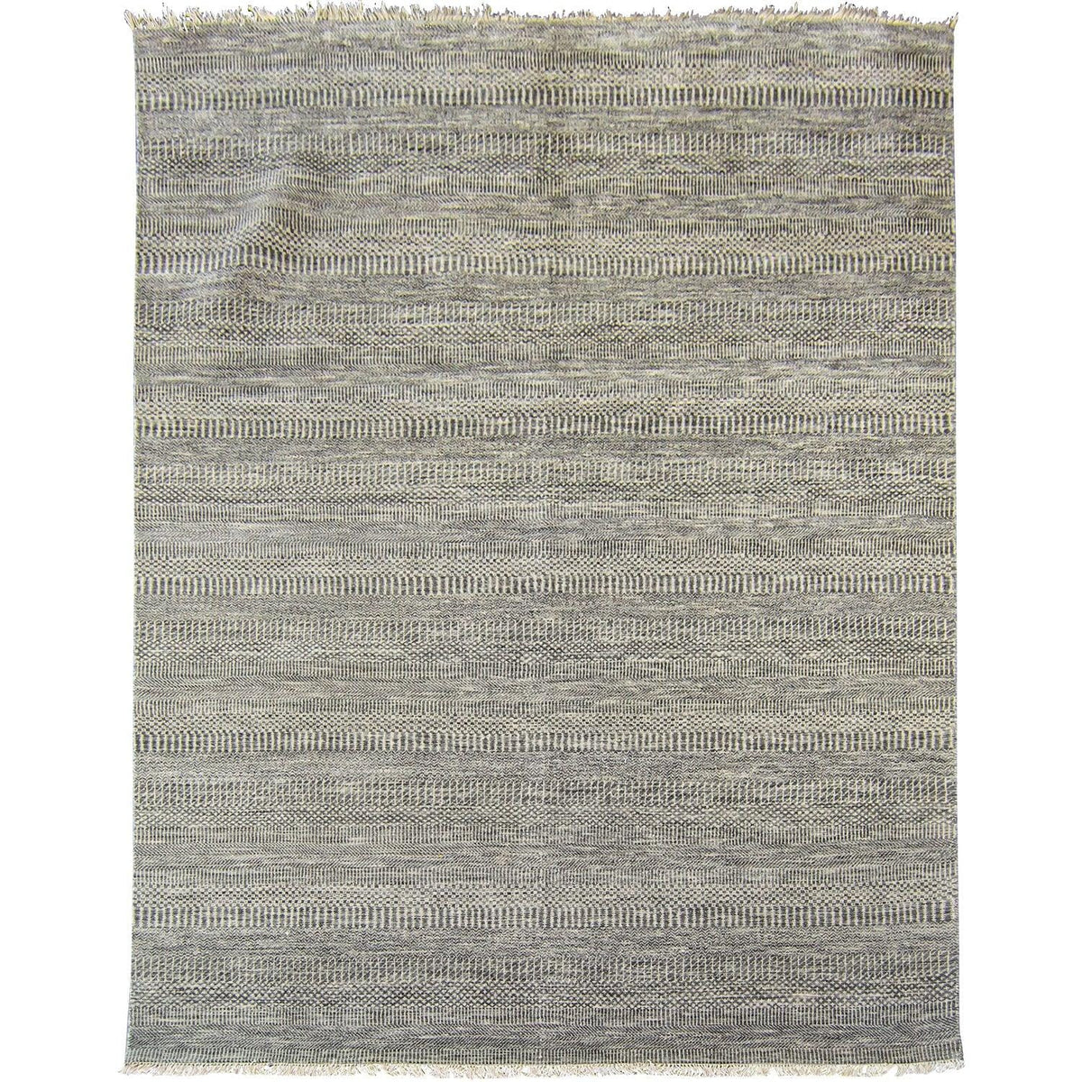 Modern Handmade NZ Wool Grey Rug 184cm x 280cm