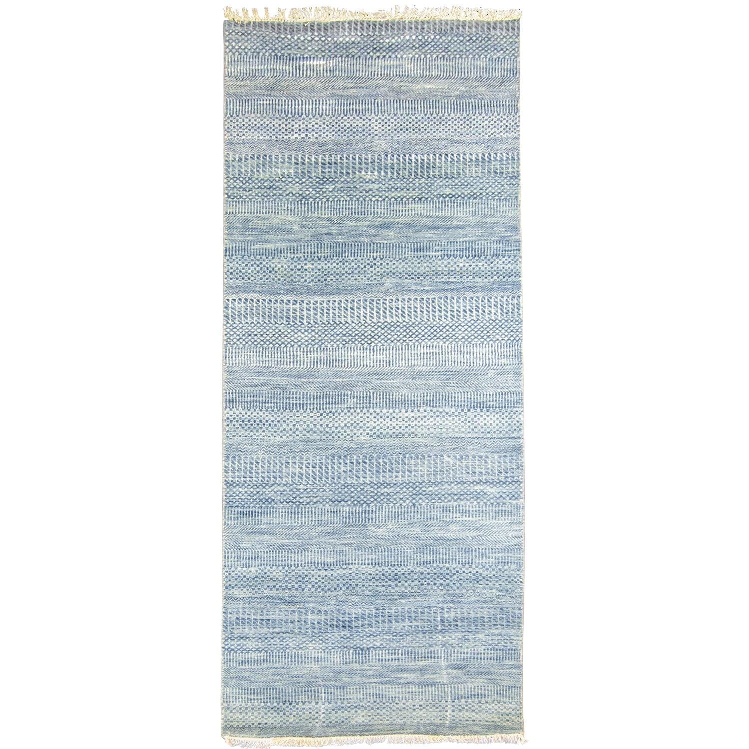 Handmade Wool Modern Hallway Runner 79cm x 252cm