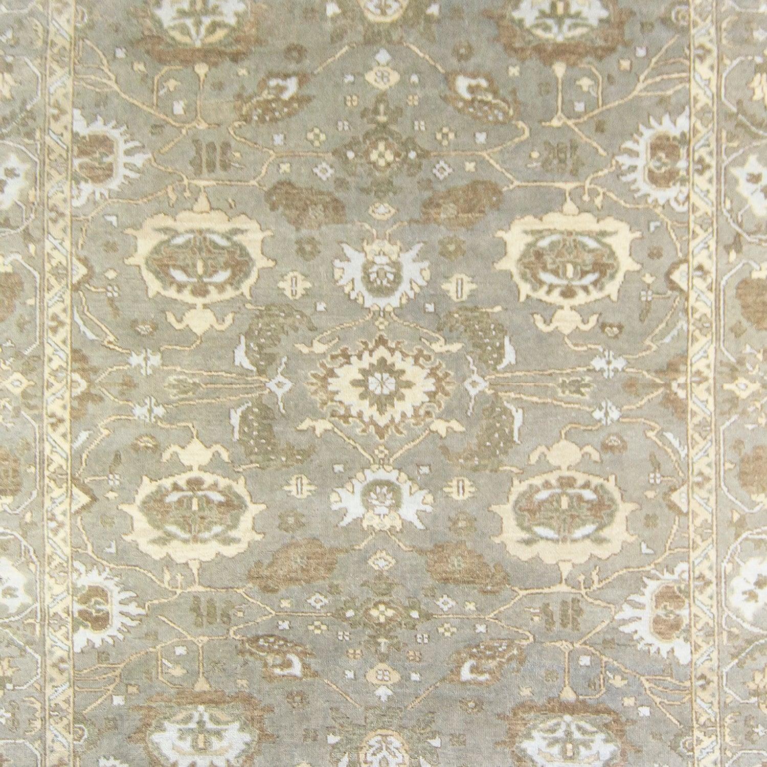 Modern Handmade Oushak Wool Rug 174cm x 275cm