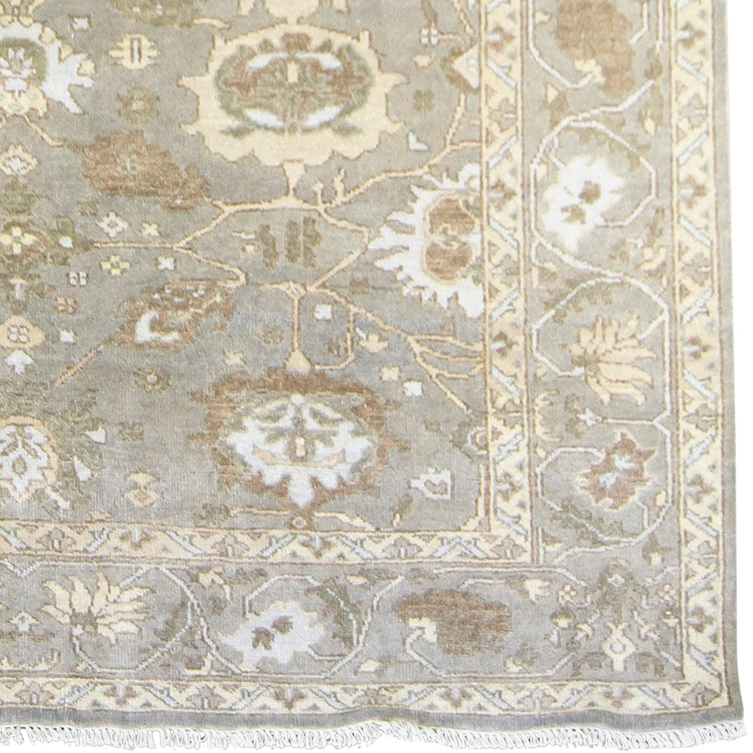 Modern Handmade Oushak Wool Rug 174cm x 275cm