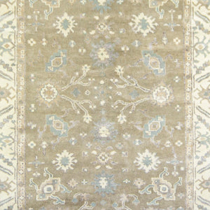 Modern Handmade Oushak Wool Rug 183cm x 269