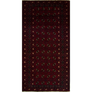 Fine Hand-knotted Persian Wool Baluchi Rug 105cm x 204cm