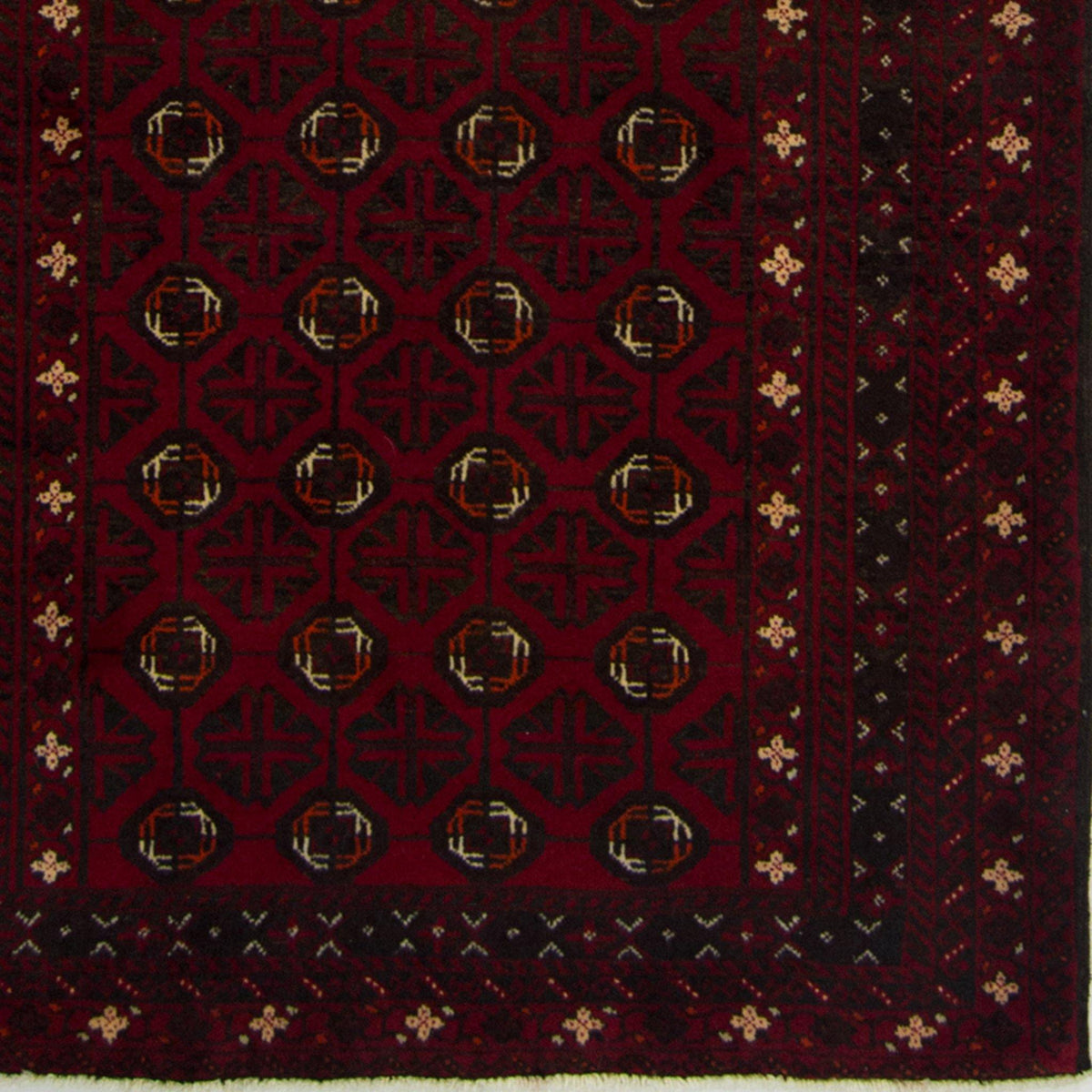 Fine Hand-knotted Persian Wool Baluchi Rug 105cm x 204cm