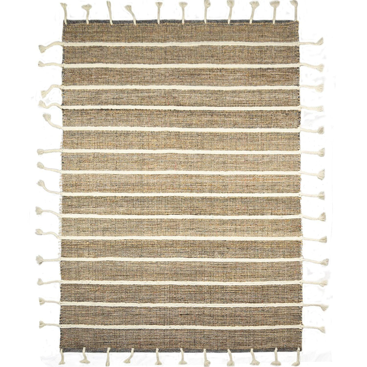 Modern Handmade Wool &amp; Jute Rug 159cm x 244cm