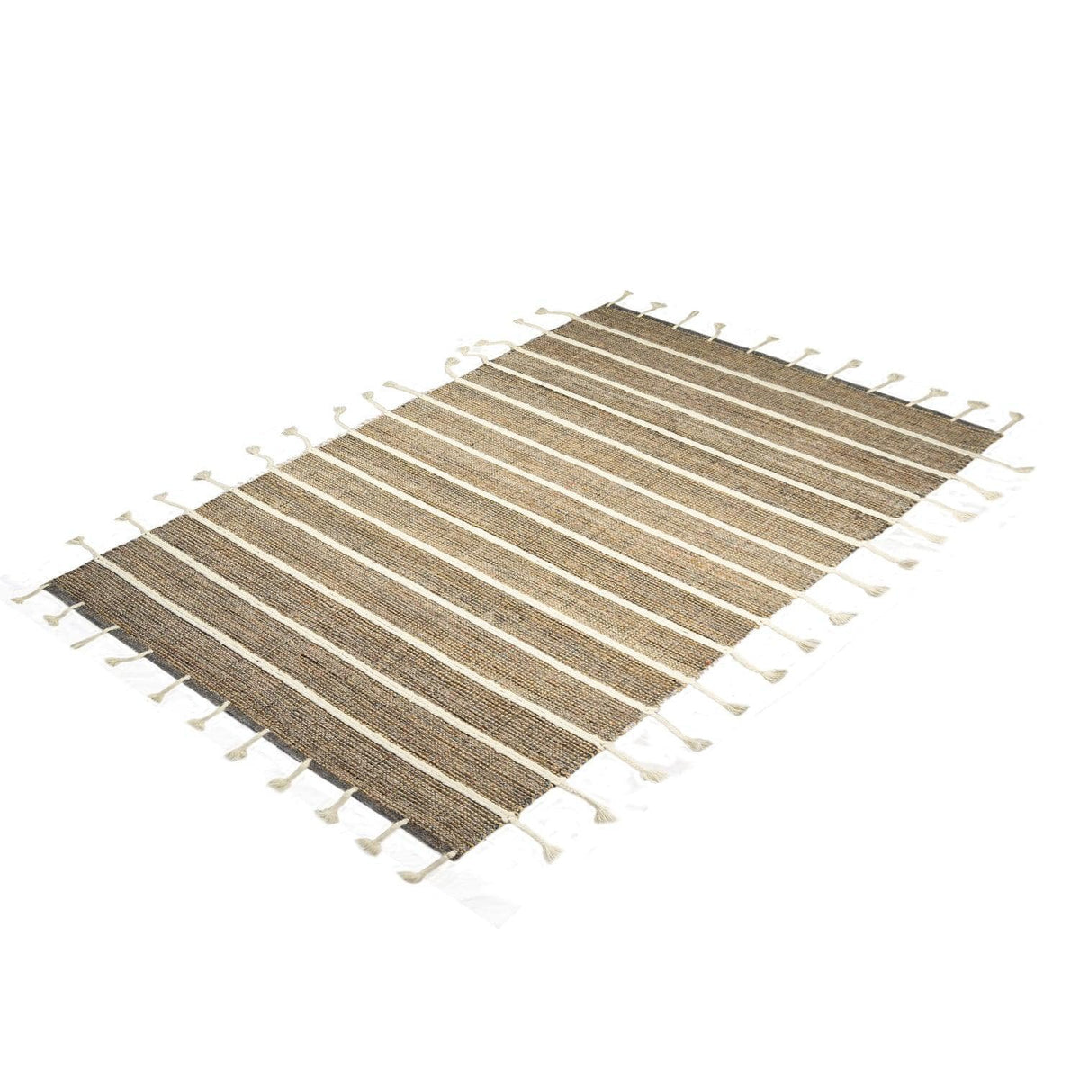 Modern Handmade Wool &amp; Jute Rug 159cm x 244cm