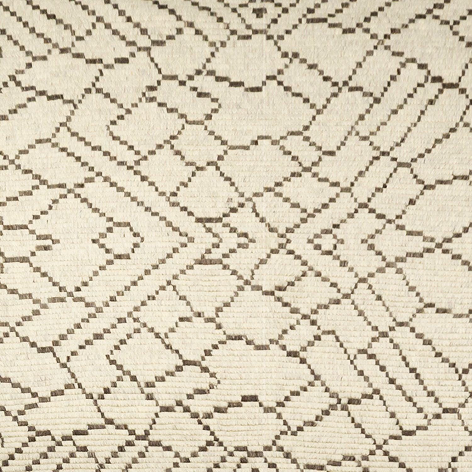 Handmade Modern Ribbed Wool Rug 153cm x 242cm