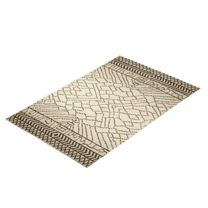 Handmade Modern Ribbed Wool Rug 153cm x 242cm