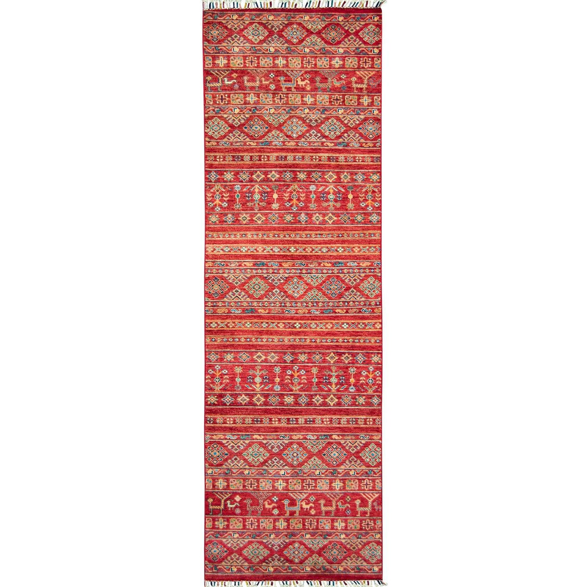 Fine Hand-knotted Wool Traditional Runner 82cm x 293cm