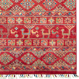 Fine Hand-knotted Wool Traditional Runner 82cm x 293cm