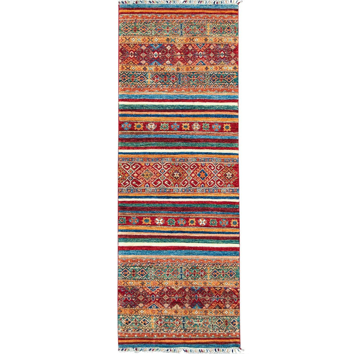 Fine Hand-knotted Tribal Wool Hallway Runner 84cm x 239cm