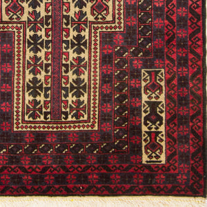 Fine Hand-knotted Persian Wool Baluchi Rug 85cm x 137cm