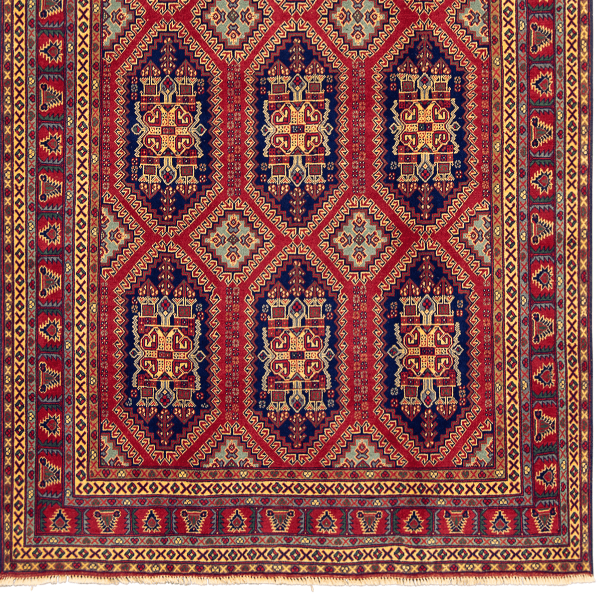 Super Fine Hand-knotted Tribal Wool Rug 195cm x 297cm