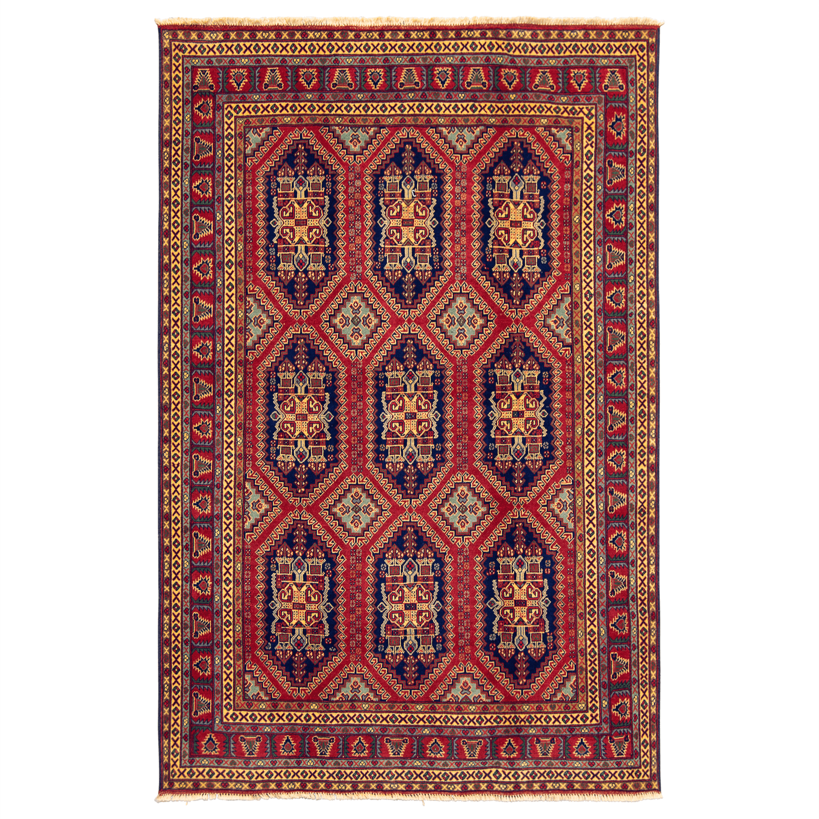 Super Fine Hand-knotted Tribal Wool Rug 150cm x 204cm