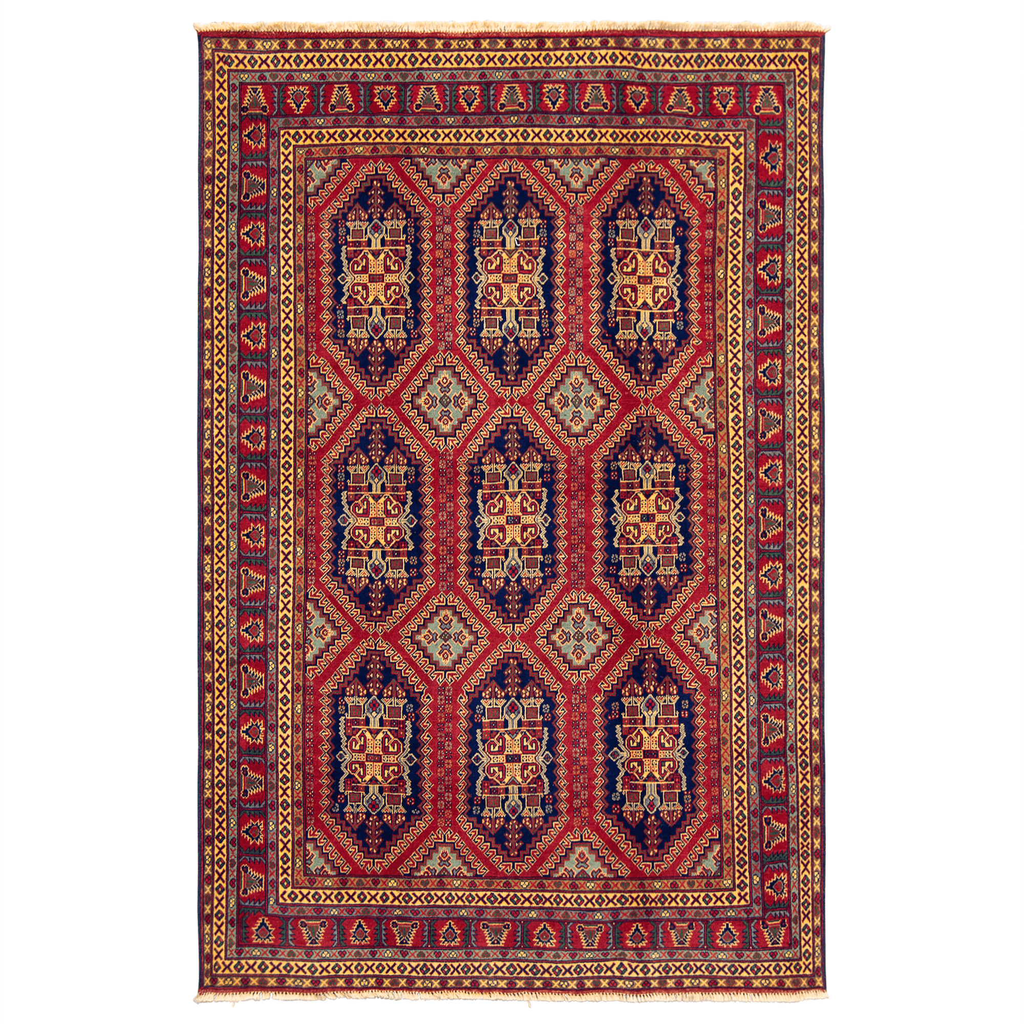 Super Fine Hand-knotted Tribal Wool Rug 150cm x 204cm