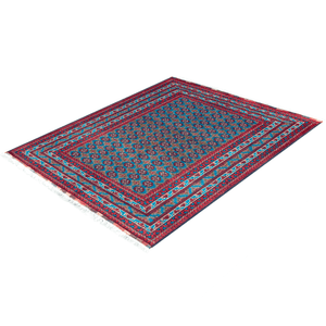 Super Fine Hand-knotted Wool Turkmen Small Rug 104cm x 146cm