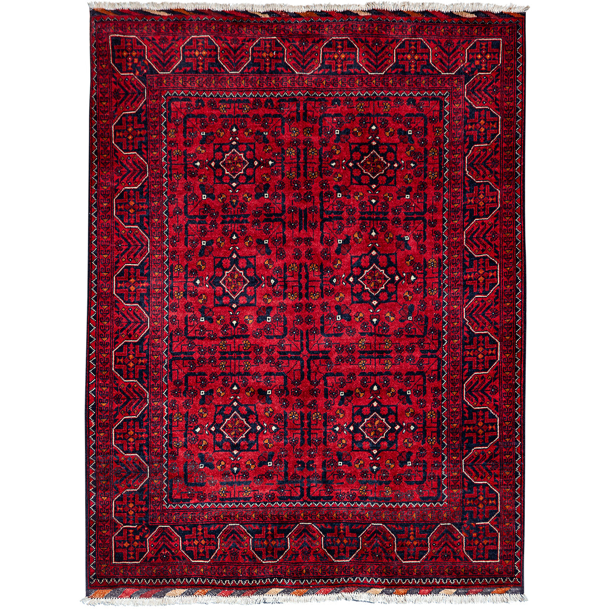 Fine Hand-knotted Traditional Wool Rug 148cm x 197cm