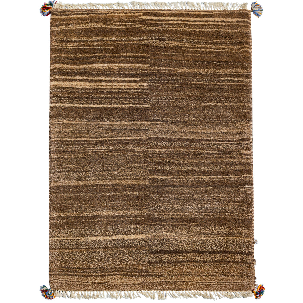 Hand-knotted Persian Gabbeh Wool Small Rug 80cm x 120cm