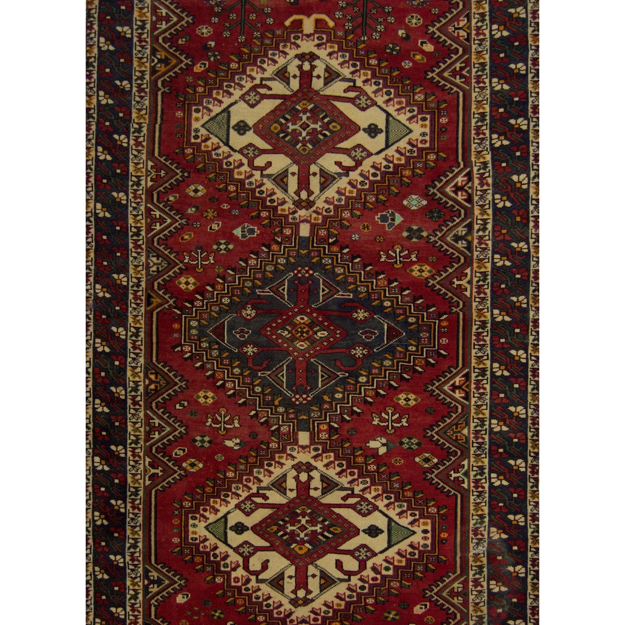 Fine Hand-knotted Persian Shiraz Runner 150cm x 307cm