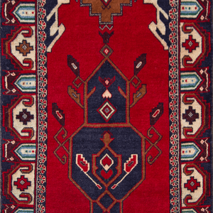 Hand-knotted 100% Wool Baluchi Small Rug 86cm x 146cm