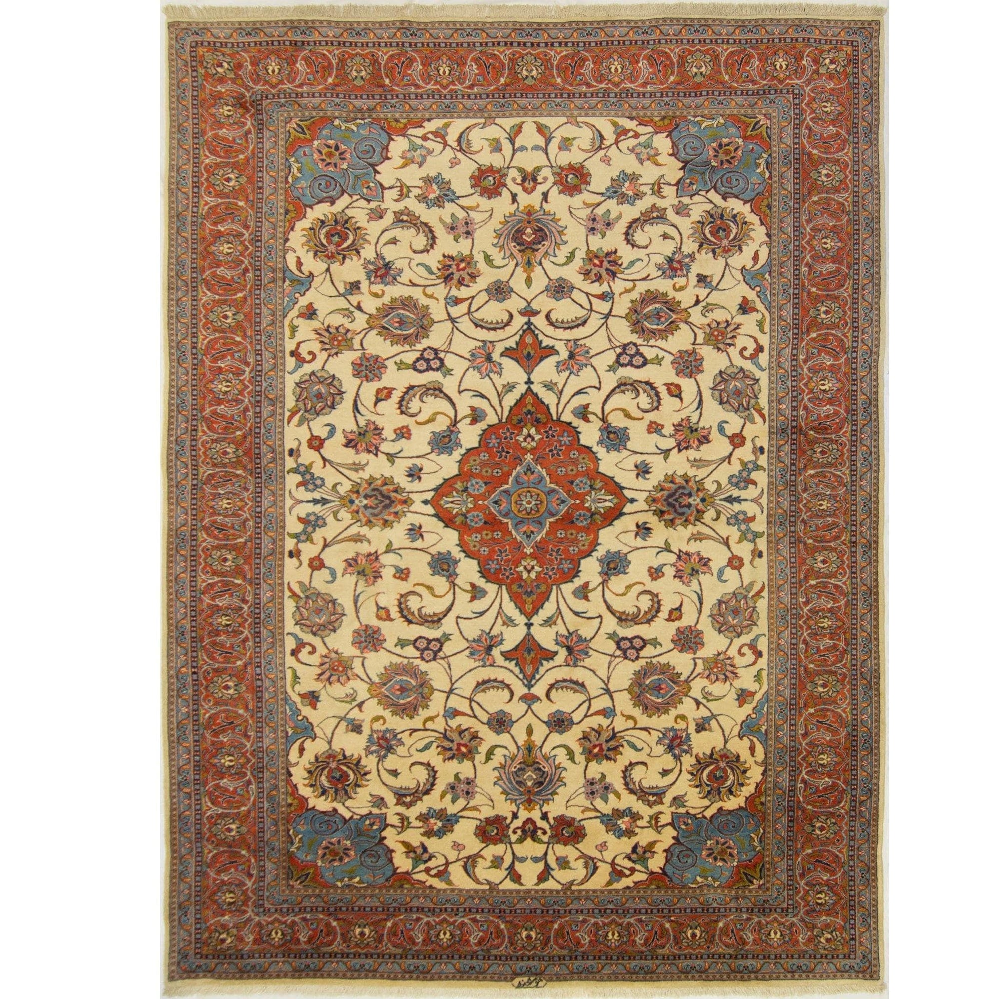 Fine Hand-knotted Persian Saruk Rug 245cm x 340cm
