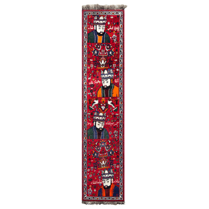 Fine Hand-knotted Pictorial Persian Qashqai Runner 70cm x 325cm