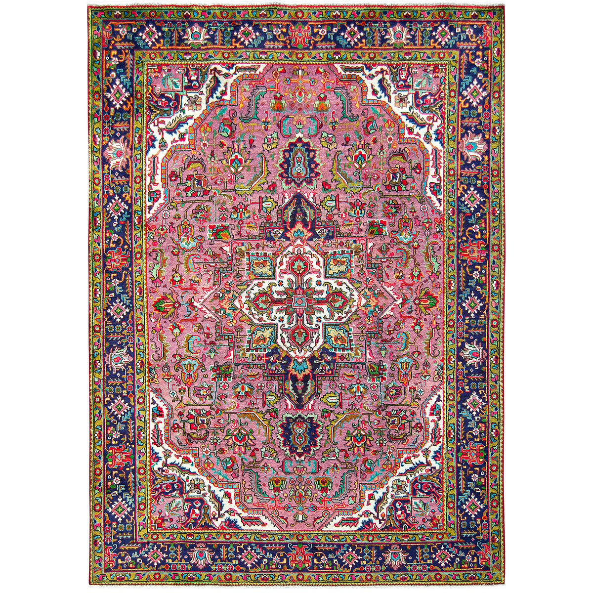 Hand-knotted Wool Persian Vintage Rug 210cm x 288cm