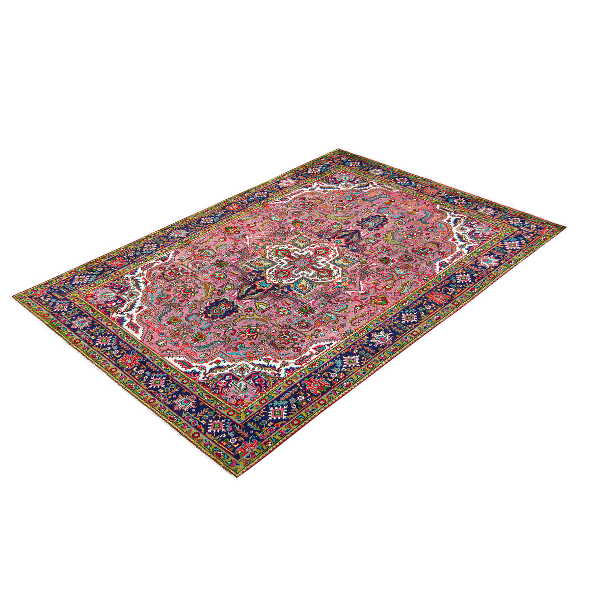 Hand-knotted Wool Persian Vintage Rug 210cm x 288cm
