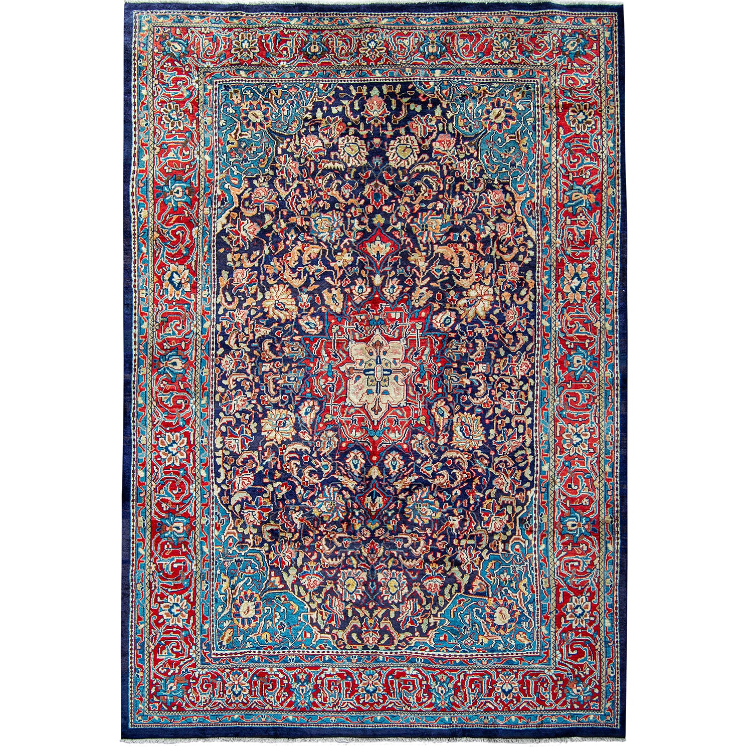 Hand-knotted Wool Persian Rug 210cm x 345cm