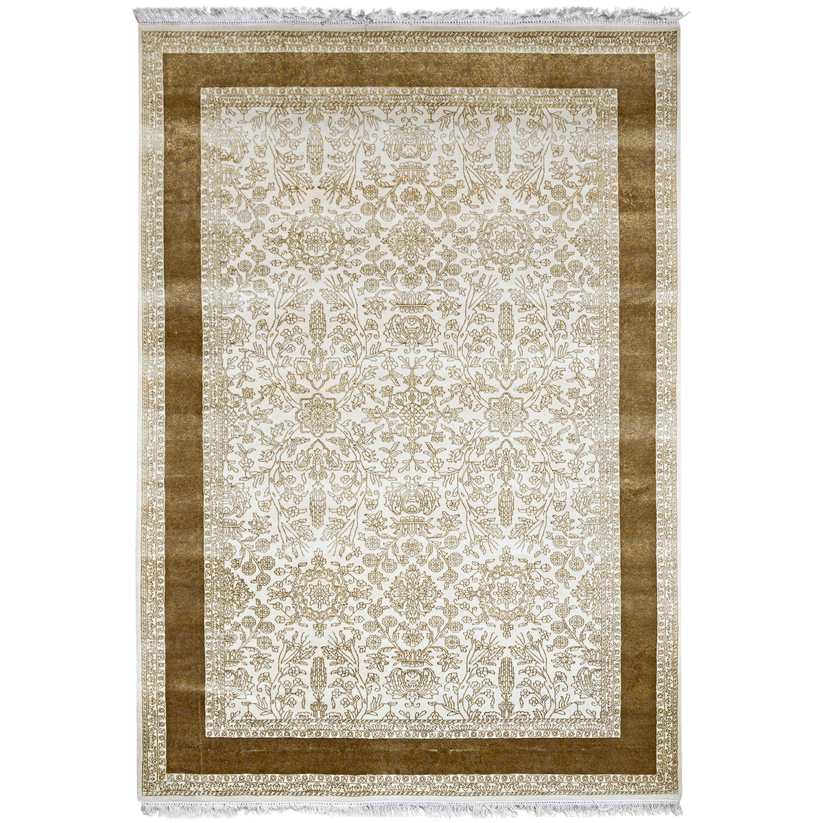 Fine Handmade Wool &amp; Silk Modern Rug 196cm x 294cm