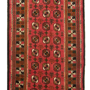 Fine Hand-knotted Persian Wool Turkmen RUnner 120cm x 288cm