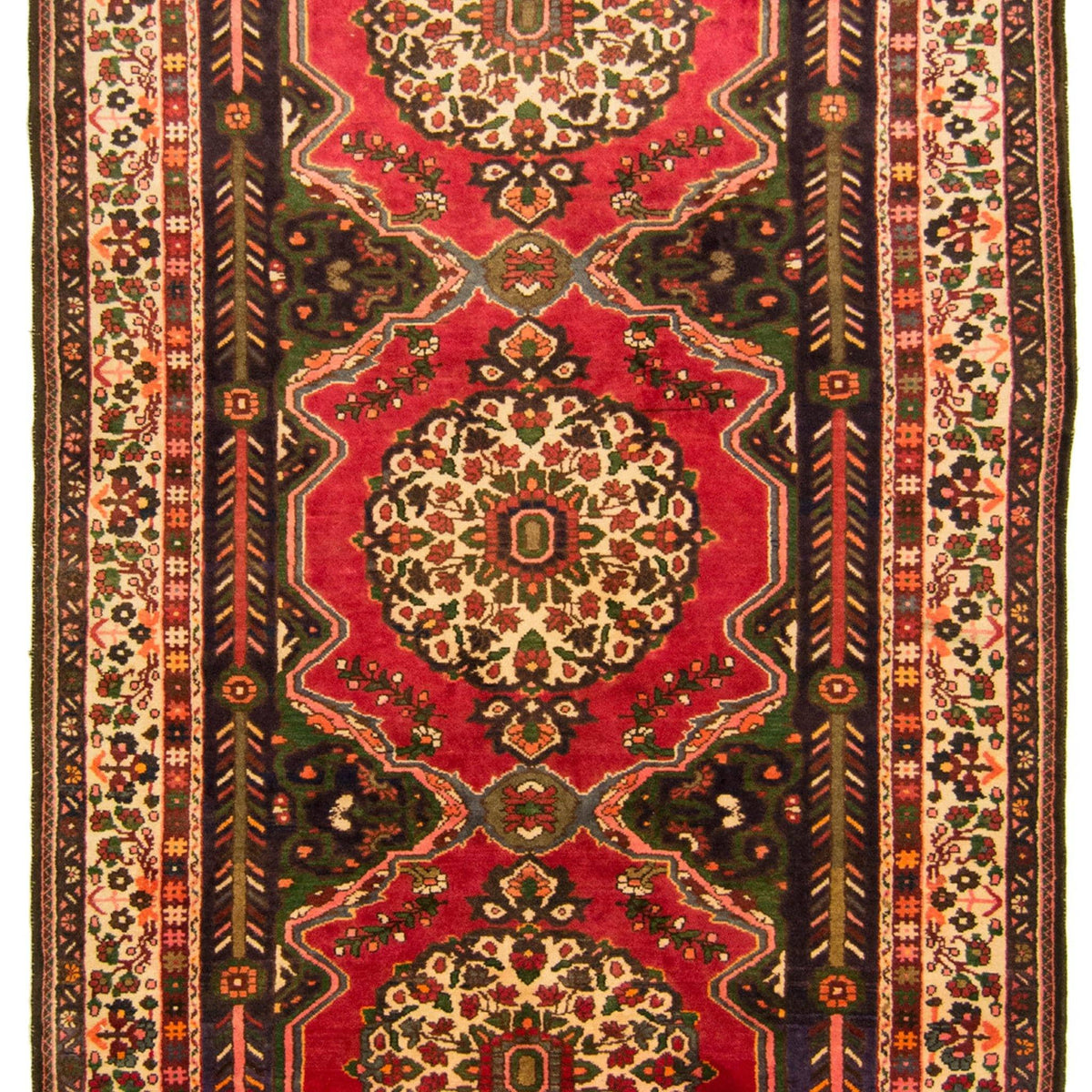 Hand-knotted Wool Tribal Persian Wool Bakhtiari Rug 167cm x 302cm