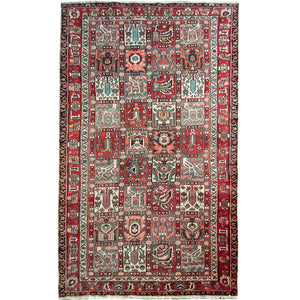 Hand-knotted Bakhtiari Wool Persian Hallway Runner 151cm x 295cm