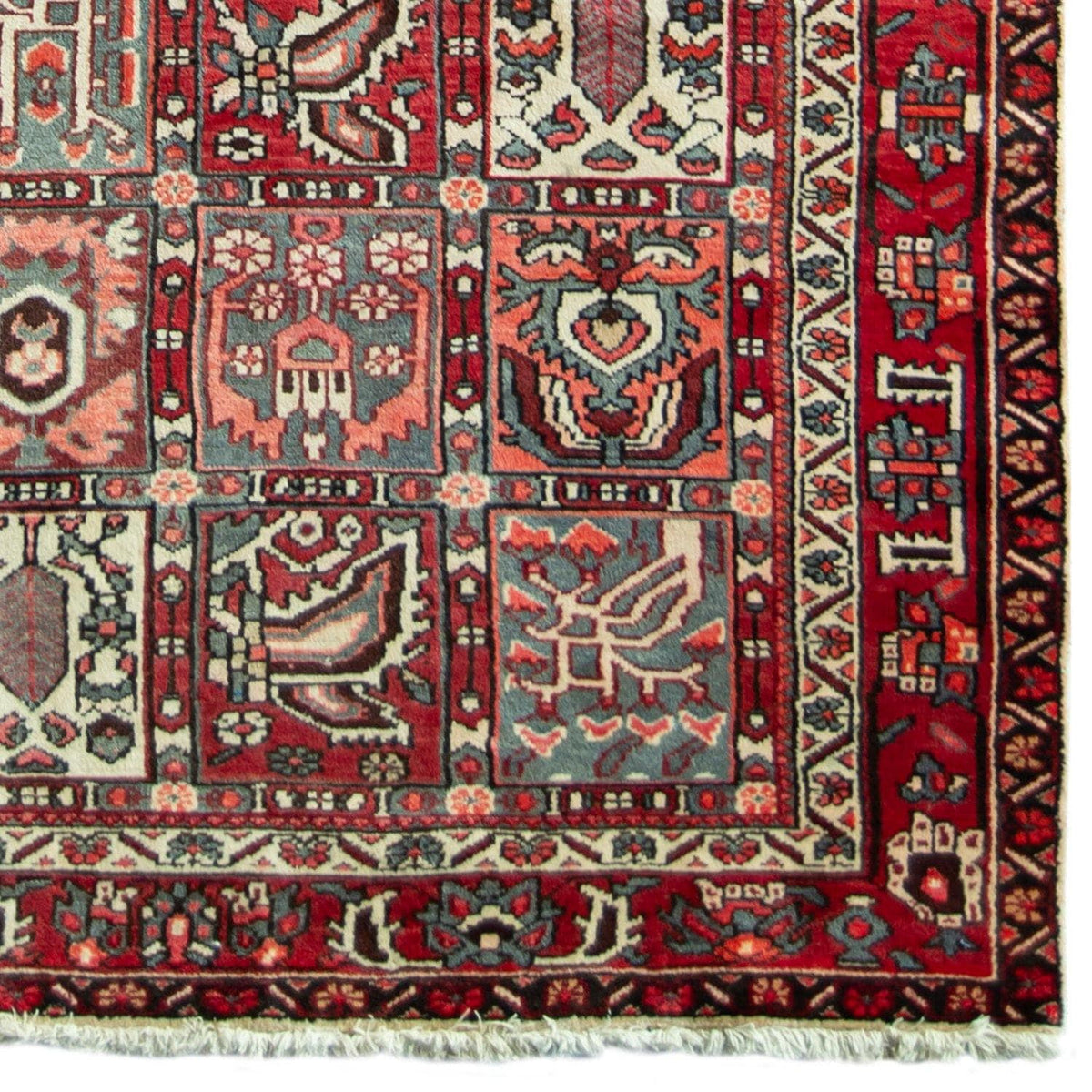Hand-knotted Bakhtiari Wool Persian Hallway Runner 151cm x 295cm