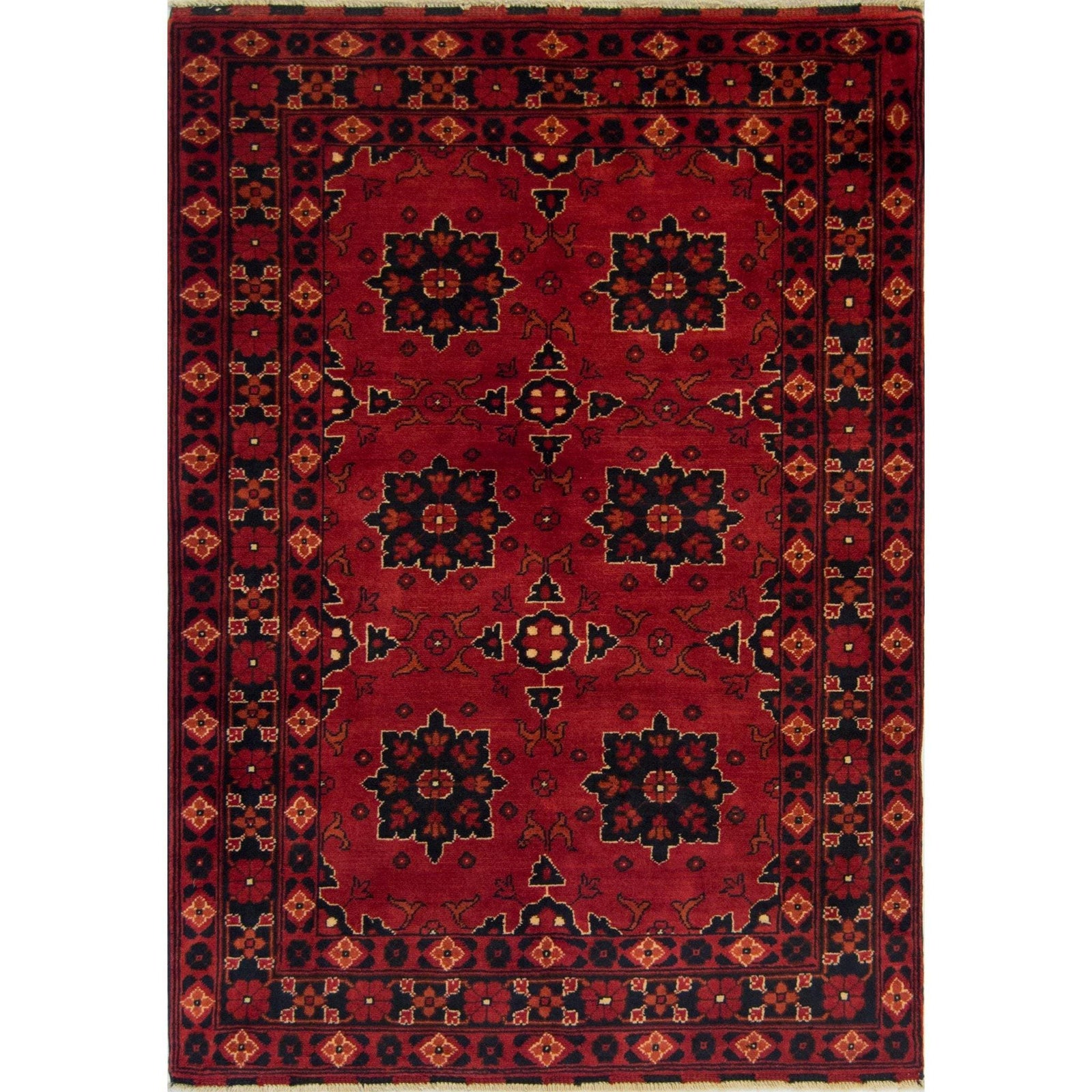 Fine Hand-knotted 100% Wool Khal Mohammadi Small Rug 100cm x 143cm